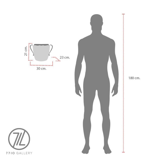 1960s Attributed to Aldo Tura Ice Bucket in Goatskin and Brass For Sale - Image 15 of 18