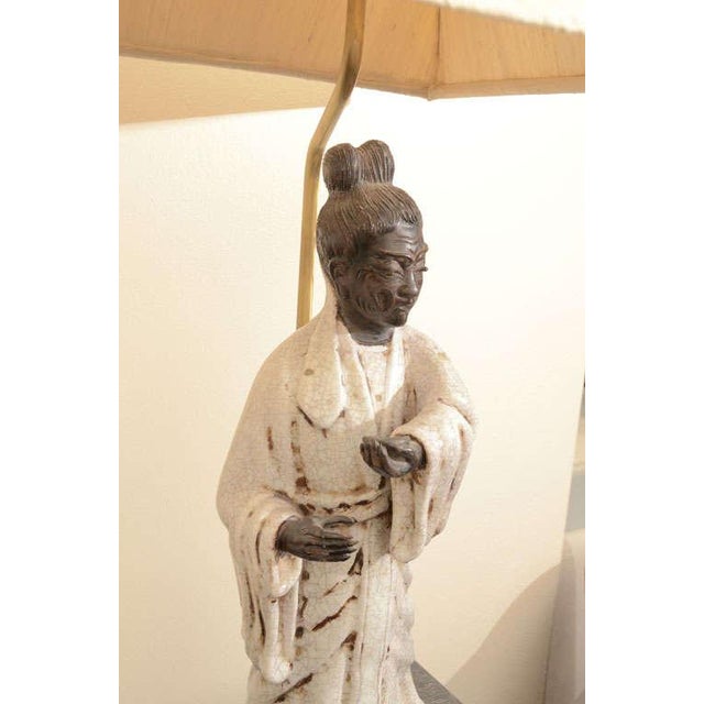 Asian Figurine Lamps By Fantoni - a Pair For Sale - Image 9 of 11