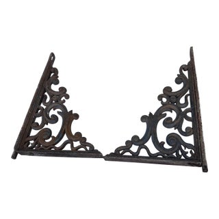 Set of Architectural Cast Iron Corbels- Matching Pair For Sale