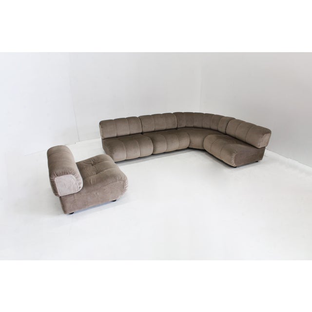 1970s Vintage Italian Modular Sofa by Giuseppe Munari, Italy, 1970s, Set of 5 For Sale - Image 5 of 15