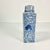 Chinoiserie Mid-Century Boho Chic Hollywood Regency Chinoiserie Blue & White Square Happiness Ginger Jars For Sale - Image 3 of 9