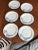 Beautiful handmade and hand-painted Italian folk pottery plates with a gorgeous blue floral leaf design. Each piece is a...