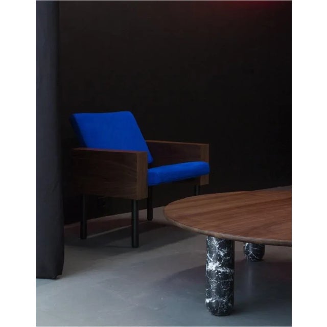 Not Yet Made - Made To Order Round Black Marble Sunday Coffee Table by Jean-Baptiste Souletie For Sale - Image 5 of 8