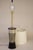 1950s Marbro Atomic Modern Charleton Hand Painted Art Glass Brass Wood Table Lamp One-of-a-Kind Sublime Condition For Sale - Image 10 of 12