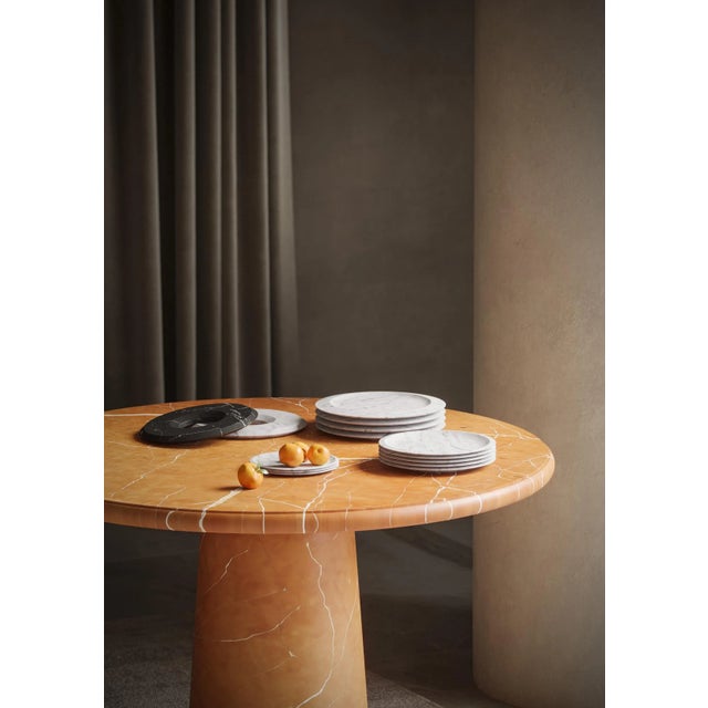 Modern Contemporary Handcrafted Plate in Italian Marble by Ivan Colominas For Sale - Image 3 of 6