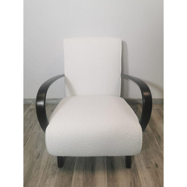 White Armchair by Jindrich Halabala, 1940s For Sale - Image 14 of 17