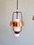 Scandinavian Pendant Lights in White Opaline and Copper Metal, 1960s, Set of 3 For Sale - Image 6 of 18