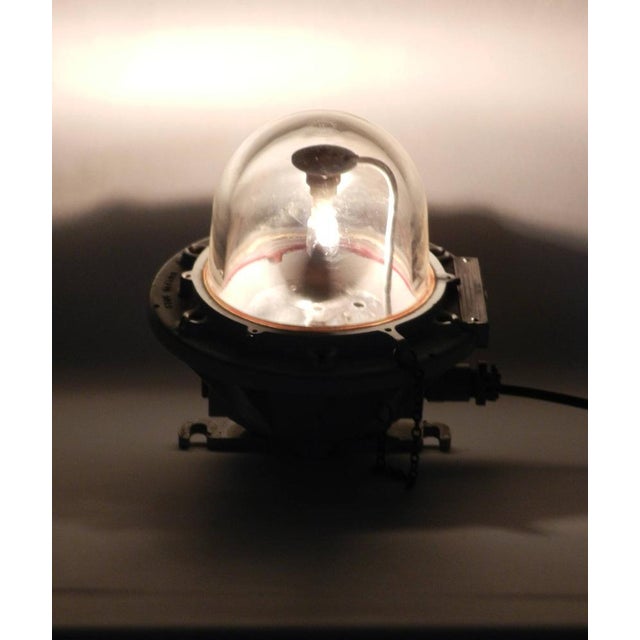 Large Industrial Spinning Bulk Head Light from ATX Legrand, 1960s For Sale - Image 4 of 10