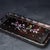 Vintage Chinese Hardwood Tea Tray — Mother-of-Pearl Magpie & Plum Inlay With Green Gemstone Accents For Sale - Image 9 of 9