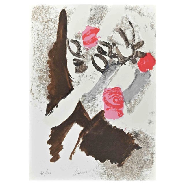 Gastone Breddo, Composition, Original Lithograph, 1973 For Sale