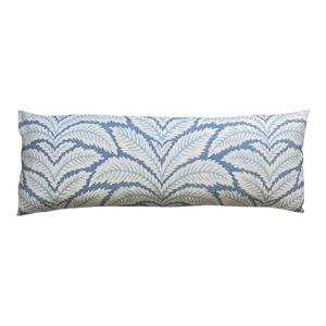 Blue Leaf Down Filled 36" Lumbar Pillow