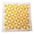 Textile 1950s American Patchwork Bowtie Quilt — Sunshine Yellow & White Cotton 35” Square For Sale - Image 7 of 18