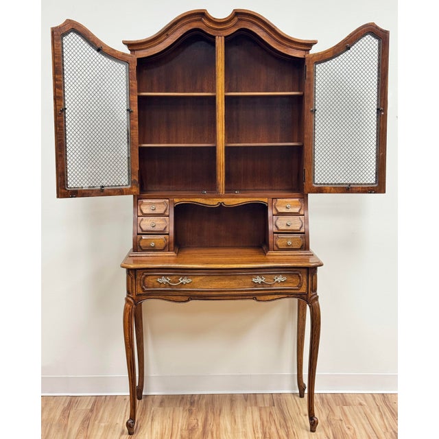 Vintage Thomasville Furniture Camille Collection French Provincial Secretary Desk For Sale In Kansas City - Image 6 of 13