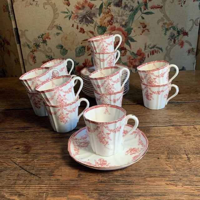 Porcelain Mocha Service, Set of 26 For Sale - Image 6 of 18
