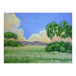 Lompoc Valley Eucalyptus Lynne French 11x14 California Landscape O/C For Sale