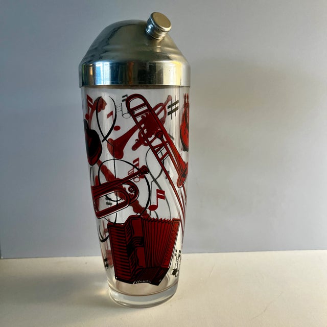Transparent Mid-Century Musical Instruments Cocktail Shaker For Sale - Image 8 of 8