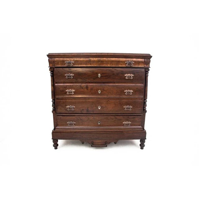 Antique Oak Chest of Drawers, Northern Europe, 1890s For Sale - Image 16 of 16