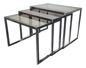 MDA Nesting Tables attributed to Howard Miller for Miller Design Associates, 1970s, Set of 3