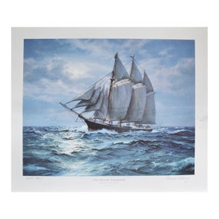 Artist Proof the Rouse Simmons "Christmas Tree Schooner" Offset Lithograph by Charles Vickery For Sale