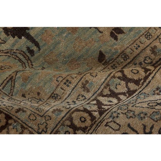 Persian 19th Century Persian Tabriz Carpet For Sale - Image 3 of 7