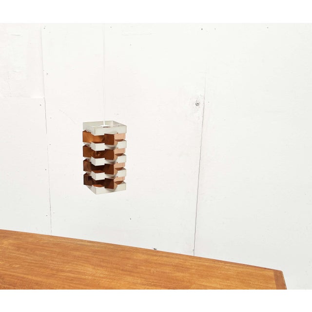 Mid-Century Modern Dutch Star Light Pendant Lamp by J.J.M. Hoogervorst for Anvia, 1960s For Sale - Image 12 of 18