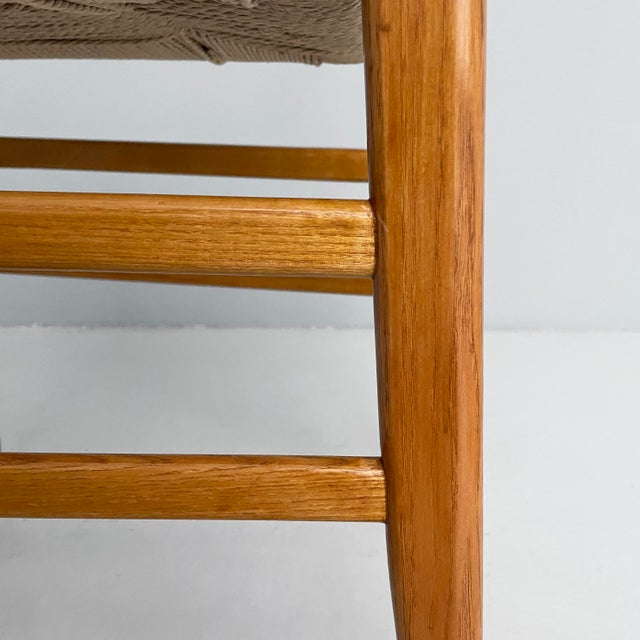 Mid-Century Modern Italian Straw and Wood Leggera Chairs by Gio Ponti for Cassina, 1960s, Set of 6 For Sale - Image 12 of 16