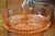 Rare 1930s Starburst Pink Depression Glass Divided Dish, Aluminum, Lidded Carrier For Sale - Image 6 of 9