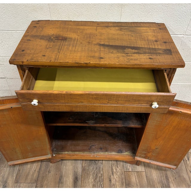 Late 19th Century Antique Primitive American Jelly Cupboard Pie Safe Cabinet For Sale - Image 5 of 10