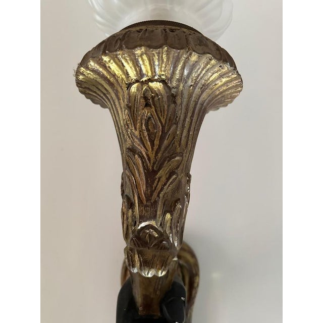 Large French Gilt Torchiere Hand Wall Lights, Set of 2 For Sale - Image 10 of 15