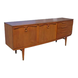 Mid 20th Century Vintage Danish Style Teak Credenza
