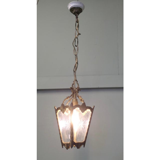 Small French Rococo Style Lantern, 1930s For Sale - Image 4 of 7