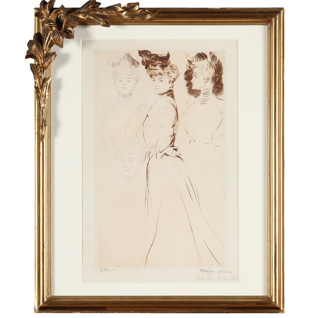 Paul César Helleu Vannes 1859 - 1927 Paris "Study of Four Women" Etching on laid paper Signed in pencil lower left...