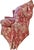 Custom Wingback Chair in Red Raspberry and Cream in Heritage Toile by Brunschwig & Fils For Sale - Image 9 of 17