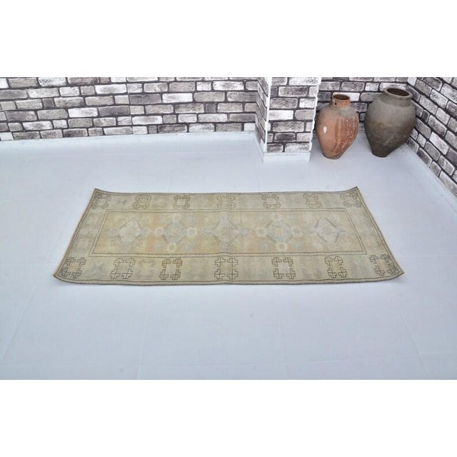 Handmade wool carpet in Turkish Anatolia , Vintage Oushak Rug,Turkish Vintage Anatolian Rug, Handmade wool Rug . One Of...