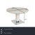 The TODO dining table from Bacher is made of white wood, metal and glass and its design skilfully brings the different...