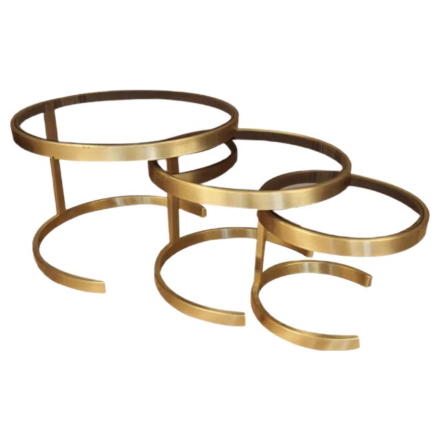 Gigogne Tables, 1970s, Set of 3 For Sale