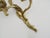 One Double-Light Bronze Wall Sconce with Acanthus Leaf Motif, 1950s For Sale - Image 6 of 10
