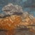 Cloud Composition 9 by Jesse Mangerson | Oil On Panel Painting of clouds in a blue sky For Sale