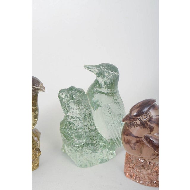 Art Glass Bird Figurines by Paul Hoff for Kosta Boda / WMF, 1980s, Set of 5 For Sale - Image 3 of 5
