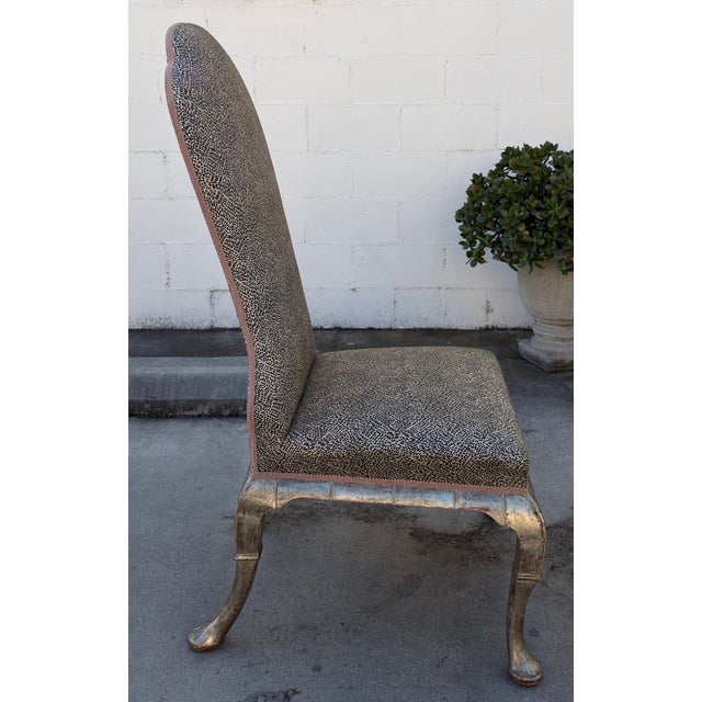 Dennis and Leen Silver Giltwood Dining Chairs, Set of 6 For Sale In Los Angeles - Image 6 of 8