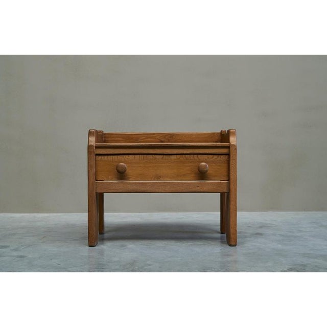 Cabinet with Drawer in Oak from Kunstmeubelen De Puydt, Belgium, 1960s For Sale - Image 4 of 11