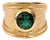 Majestic Emerald Gold Statement Ring, Size 8 For Sale