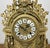 Gold Vintage Brass Mantel Clock For Sale - Image 8 of 18