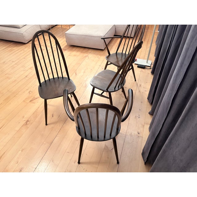 Quaker Windsor Chairs by Lucian Ercolani for Ercol, United Kingdom, 1960s, Set of 4 For Sale - Image 13 of 18