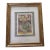 Original Framed Floral Painting With Fabric Collage Work For Sale
