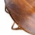 Wood Vintage Mid Century Bamboo and Wood Round Coffee or End Table For Sale - Image 7 of 8