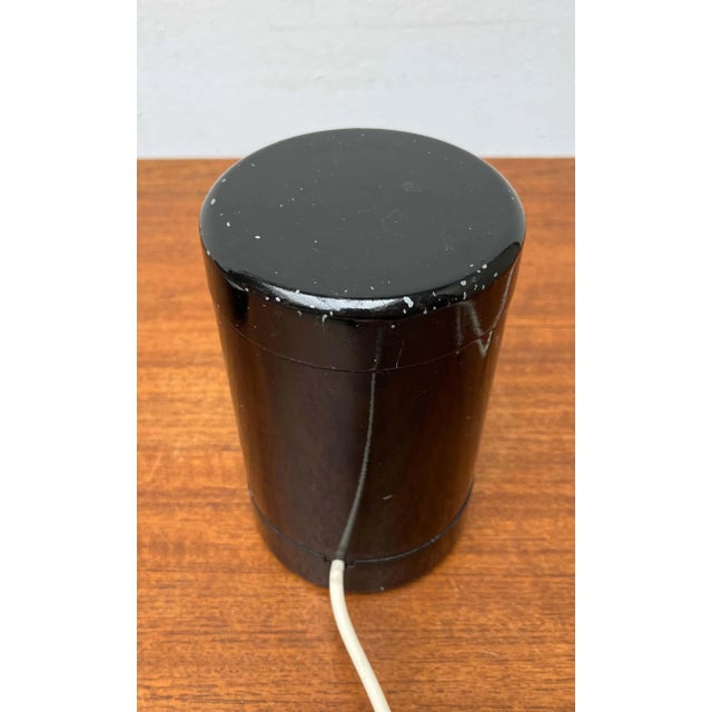 Mid-Century Modern Italian Space Age Black Model Laura Table Lamps by Olaf von Bohr and Diego Valenti for Valenti Luce Milano, 1960s, Set of 2 For Sale - Image 16 of 18