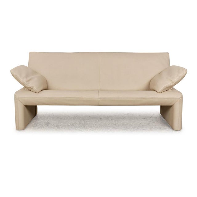 Linea 2-Seater Sofa in Cream Leather from Jori For Sale - Image 12 of 12