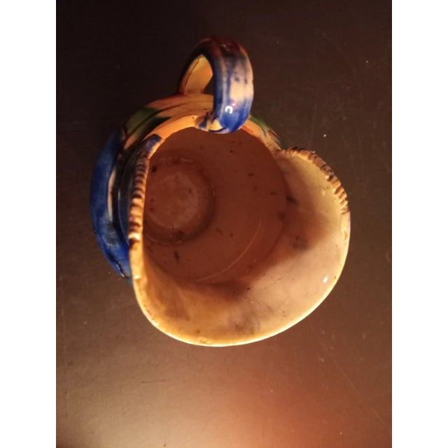 1980s 1980s Mexican Glazed Pottery Creamer For Sale - Image 5 of 7