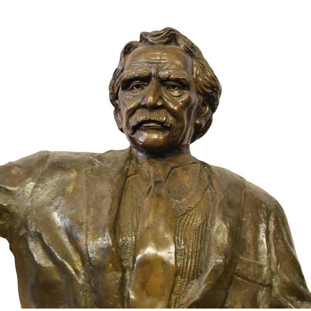 2000 - 2009 Bronze Albert Einstein Statue on Garden Bench For Sale - Image 5 of 10